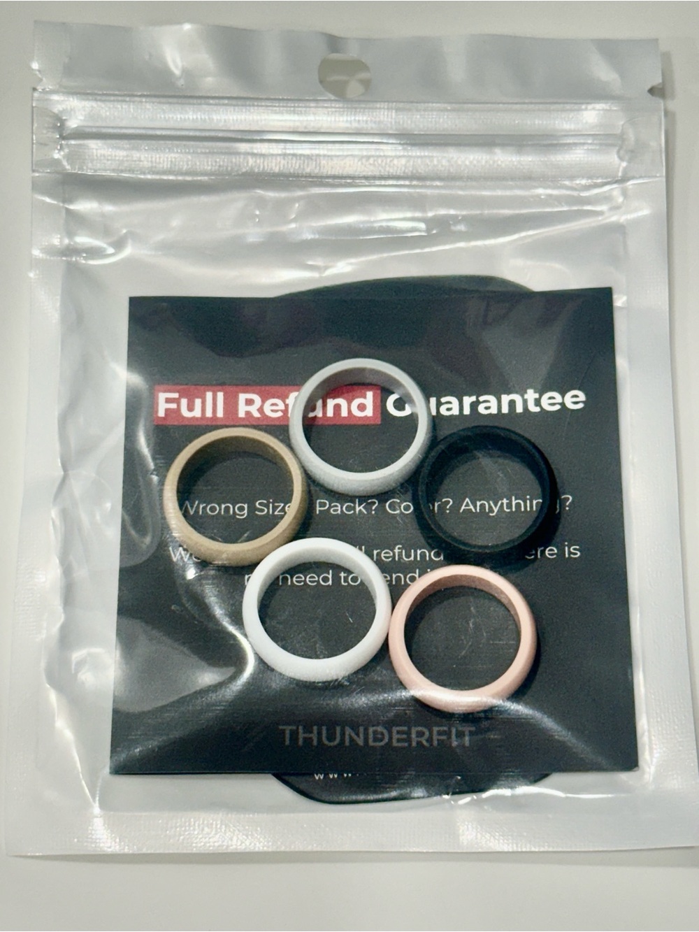 Silicone Ring Set of 5 Rings | Size 5